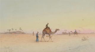 Spyridon Scarvelli - Camel riders, Cairo