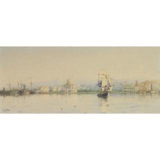 Spyridon Scarvelli - Greek Piraeus Harbour