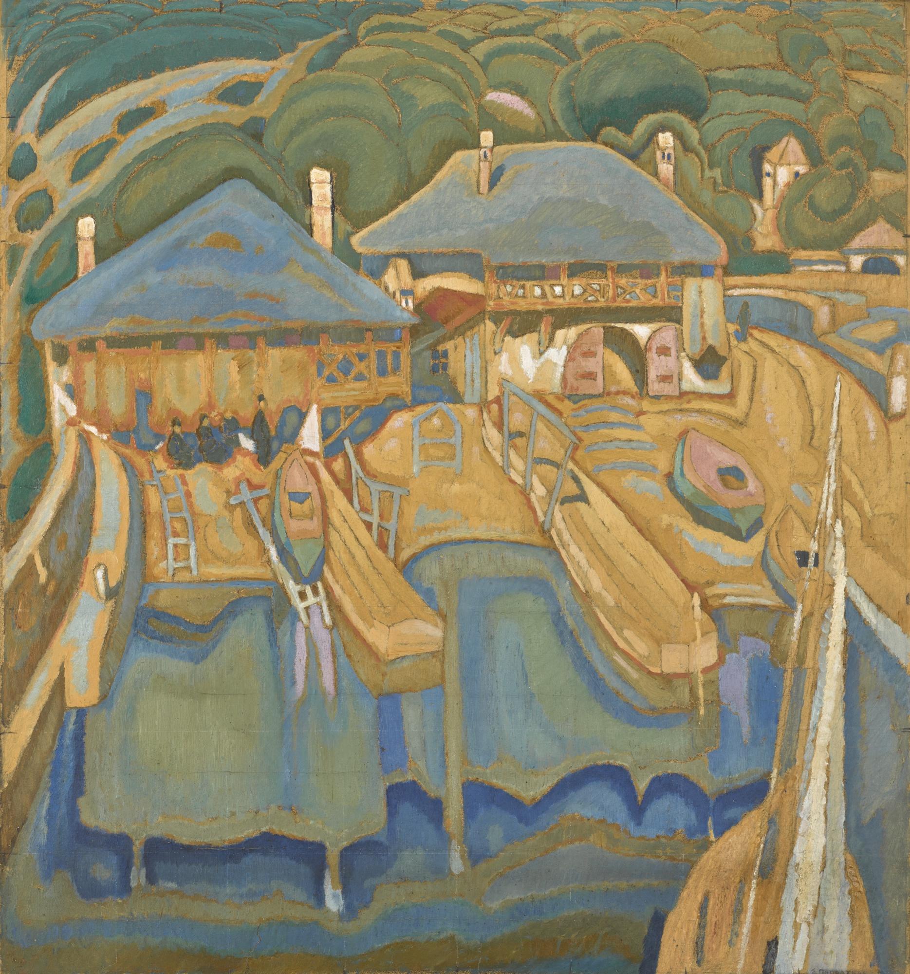 Spyros Papaloukas - Greek boatyard At Pantokrator Monastery, Mount Athos