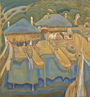 Spyros Papaloukas - Greek boatyard At Pantokrator Monastery, Mount Athos