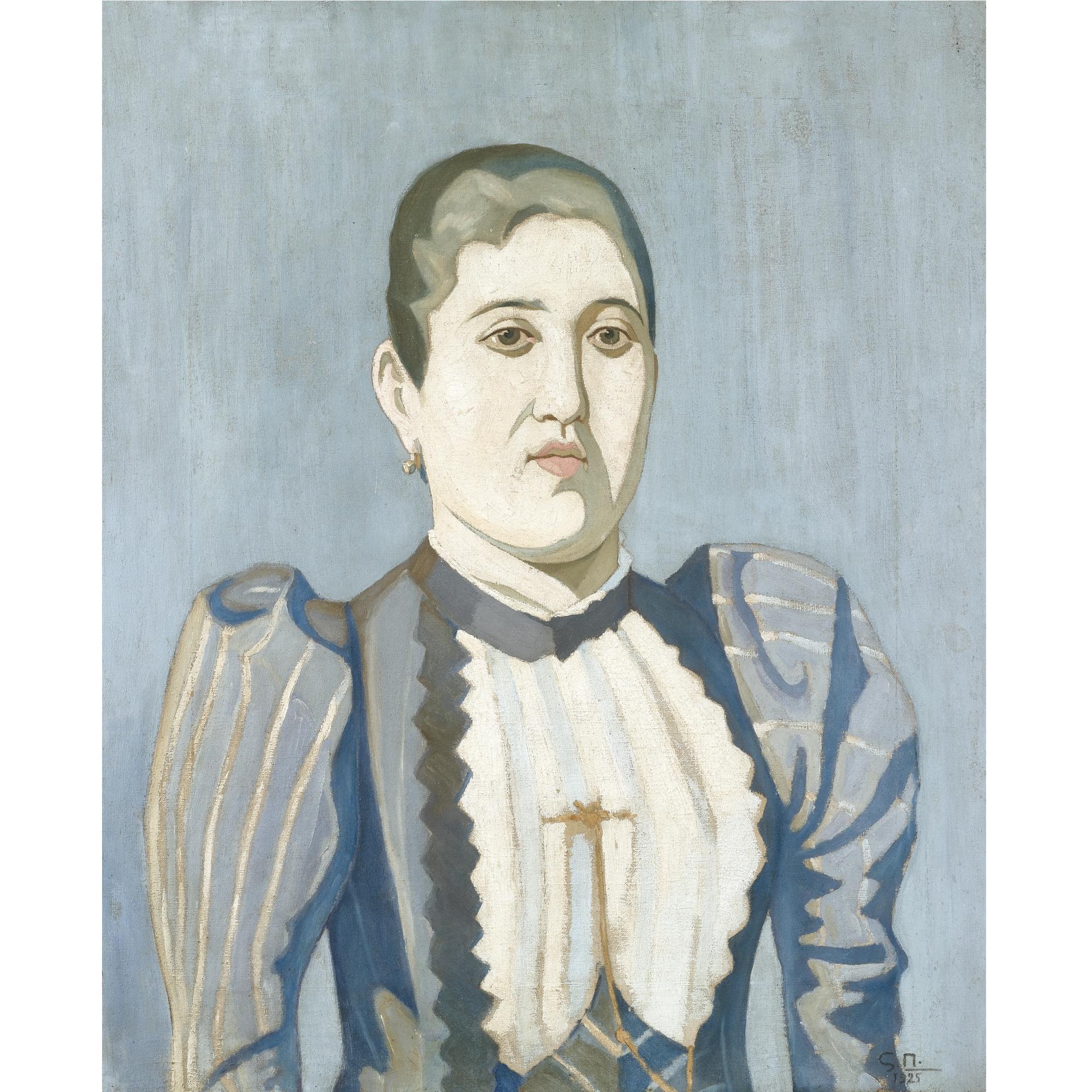 Spyros Papaloukas - Greek Seated Woman