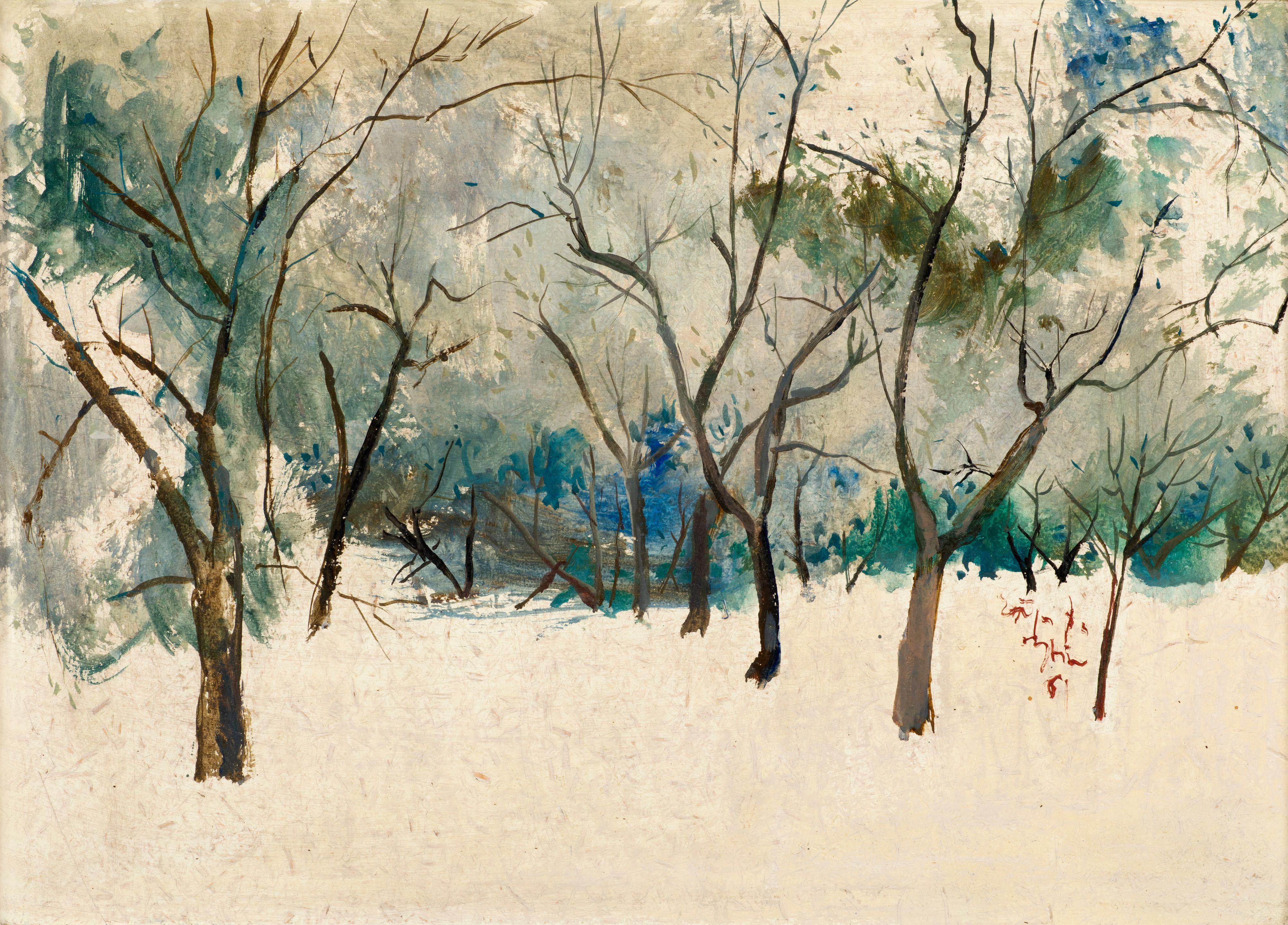 Spyros Vassiliou - Forêt en hiver