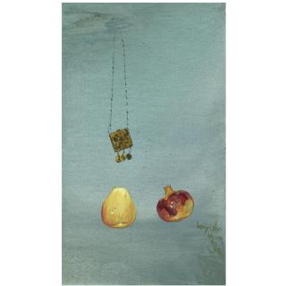 Spyros Vassiliou - Greek Still Life With Pomegranates