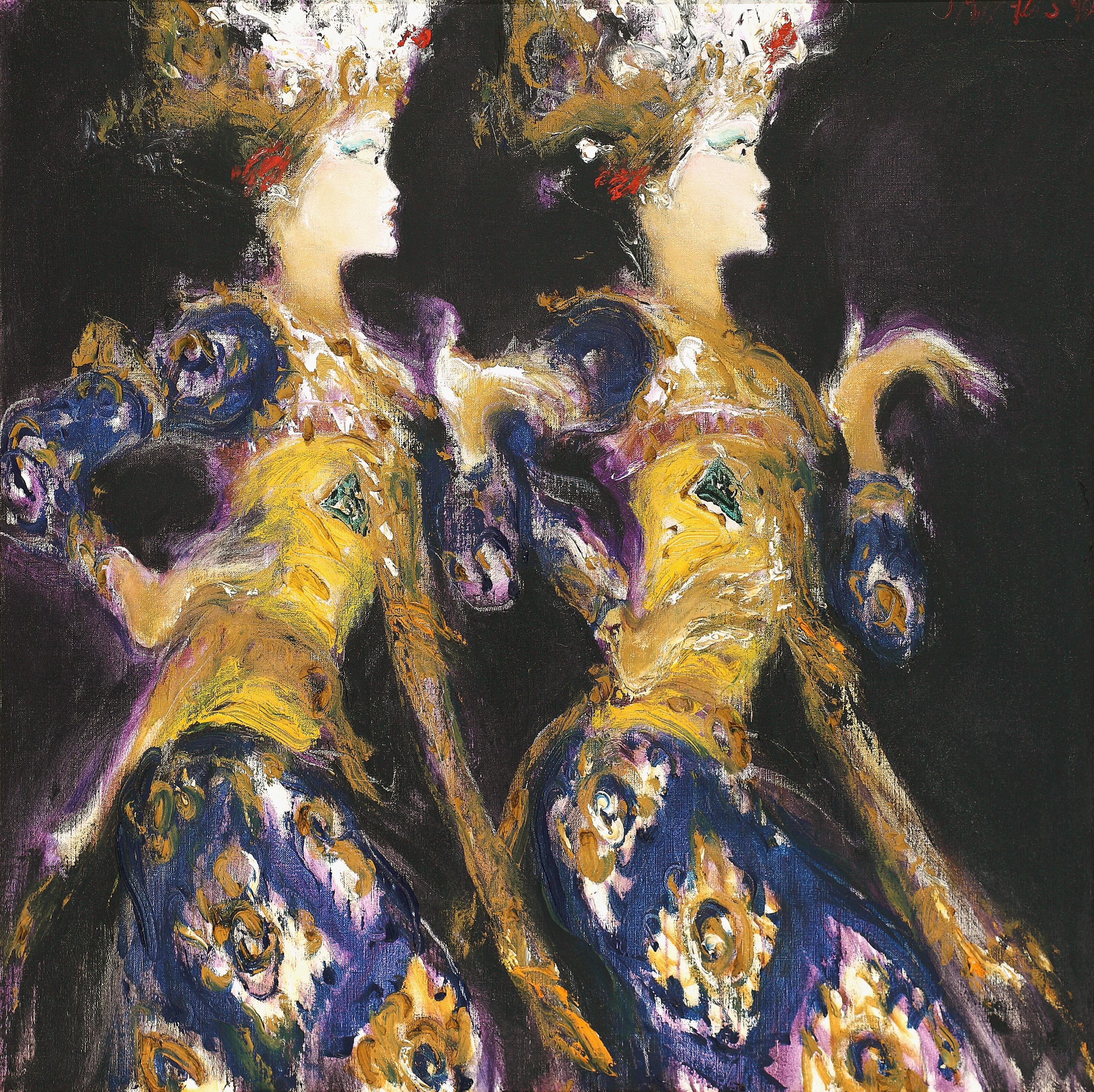 Srihadi Soedarsono - Dua Penari Legong (Two Legong Dancers)