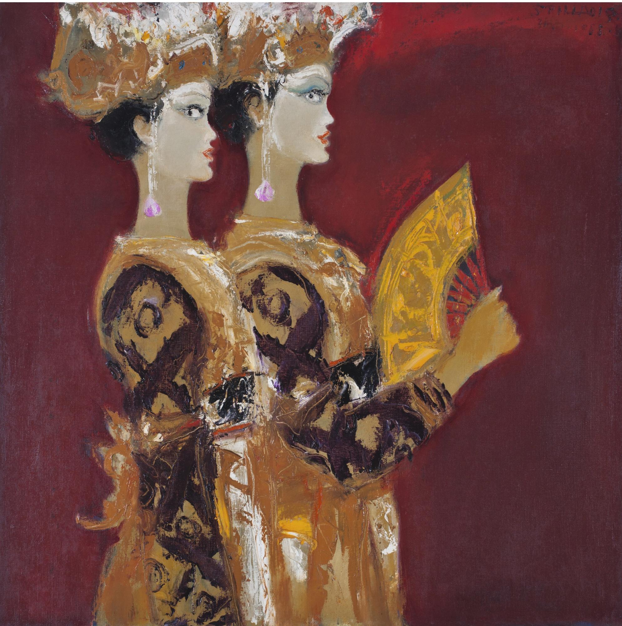 Srihadi Sudarsono - Dua Penari Legong (Two Legong Dancers)