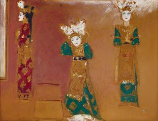 Srihadi Sudarsono - Persiapan Menari (Preparation For Dance)