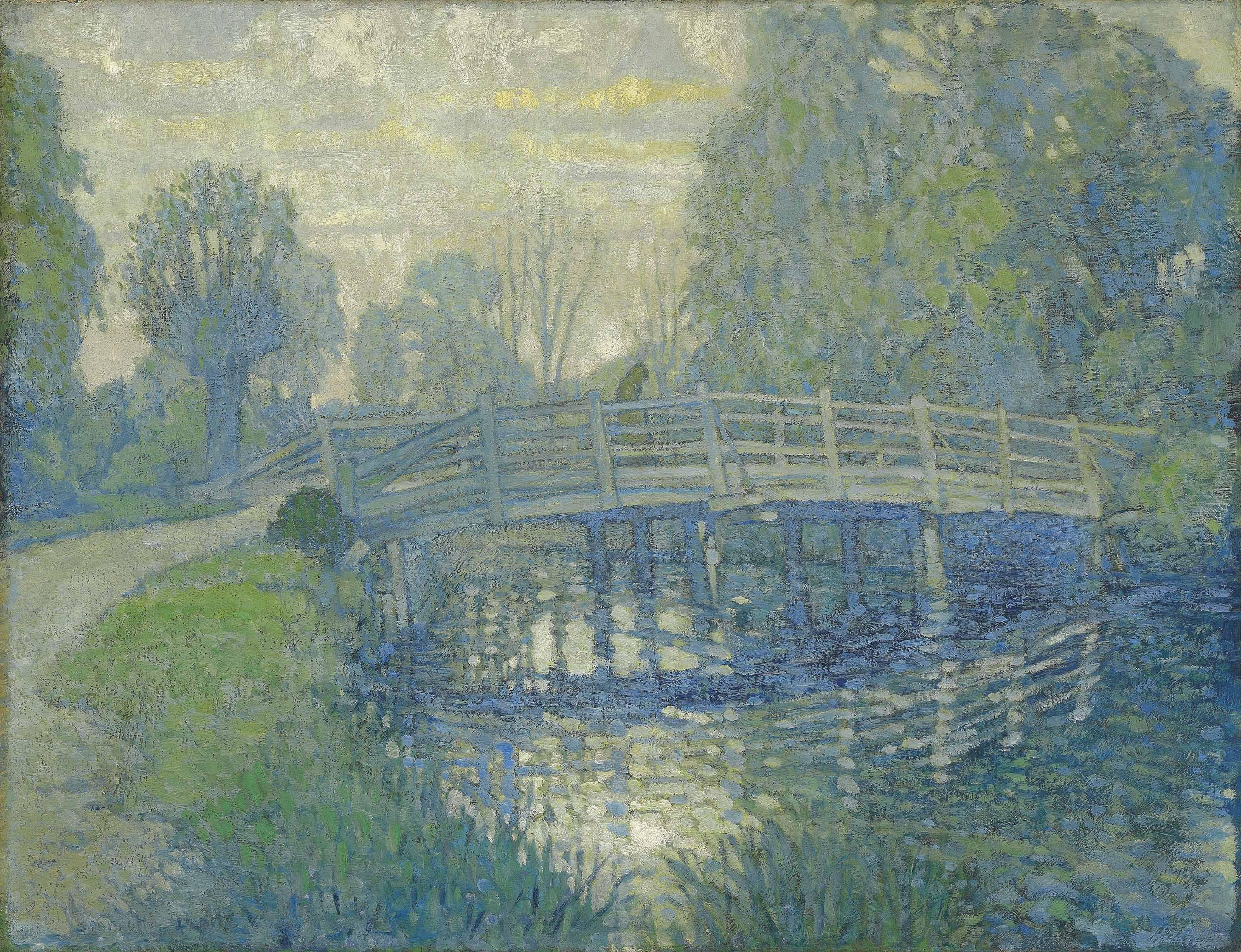 Stafford Llewellyn Leake, R.B.A. - The bridge at Argenteuil