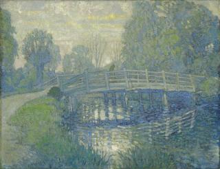 Stafford Llewellyn Leake, R.B.A. - The bridge at Argenteuil