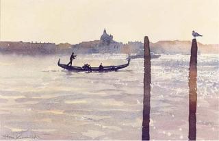 Stan Kaminski, A.R.B.S.A., W.N.A.G. - Towards Zitelle, Venice; And  Red Sails In The Sunset, The Bahamas