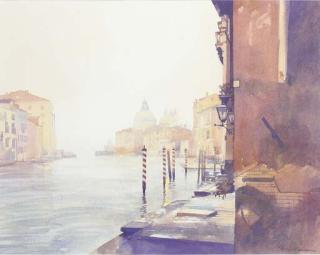 Stan Kaminski, A.R.B.S.A - Misty Morning - Della Salute Venice