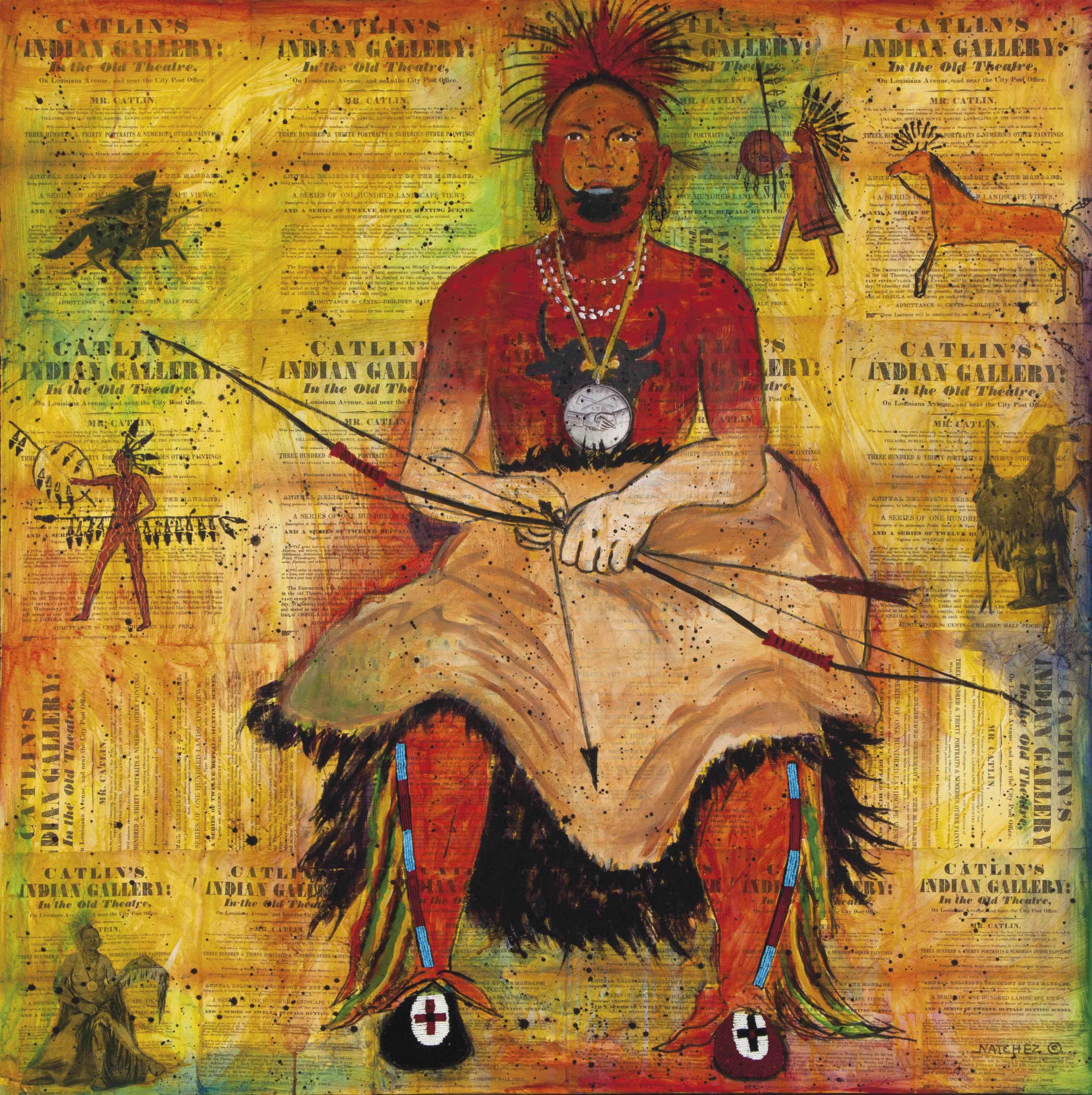Stan Natchez - Untitled (Seated Warrior)