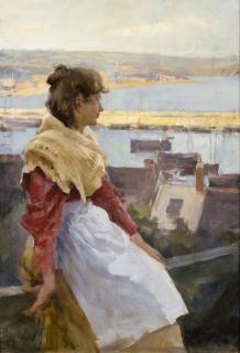 Stanhope Alexander Forbes, R.A. - A fishergirl, Newlyn