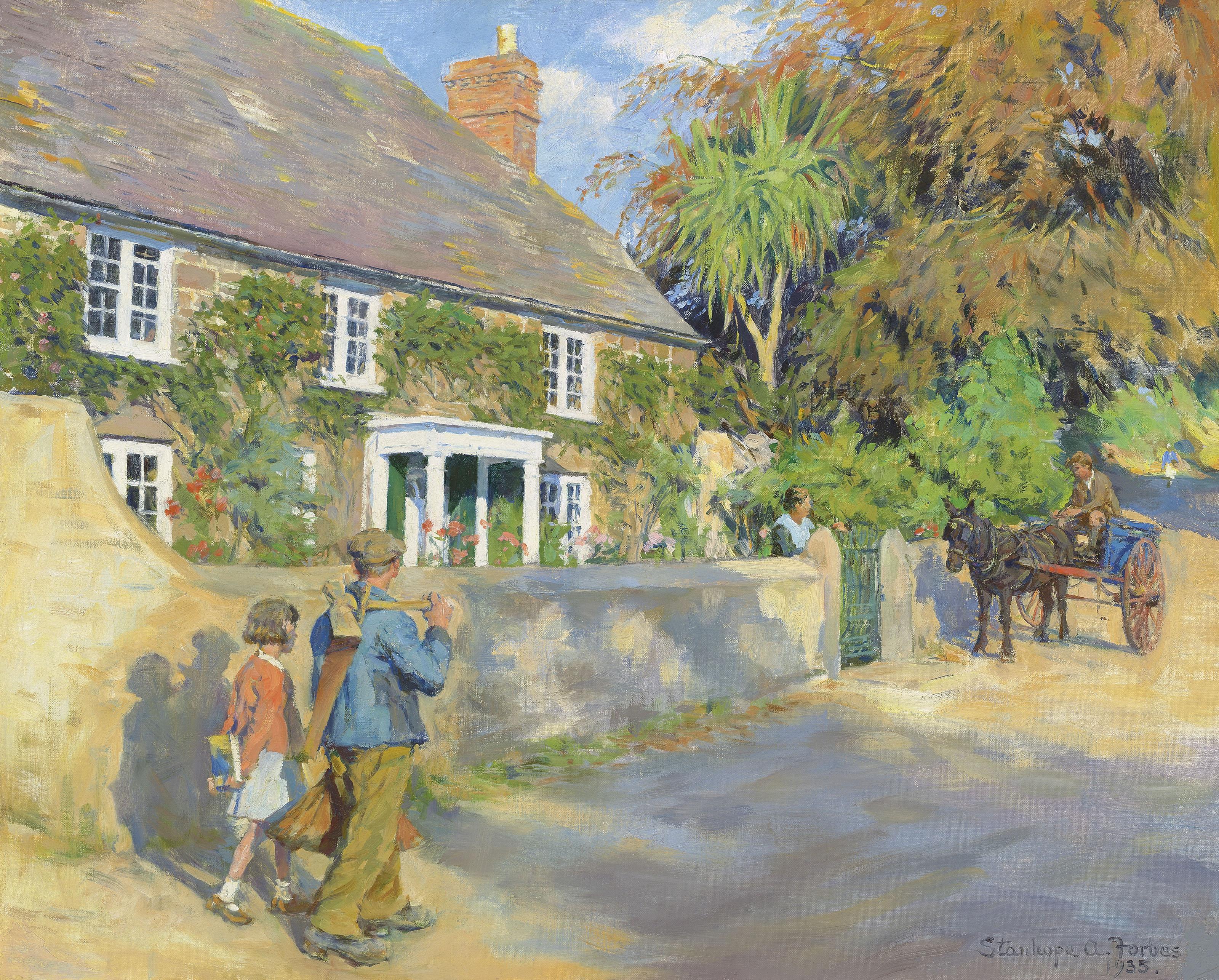Stanhope Alexander Forbes, R.A. - An old Cornish manor