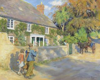 Stanhope Alexander Forbes, R.A. - An old Cornish manor