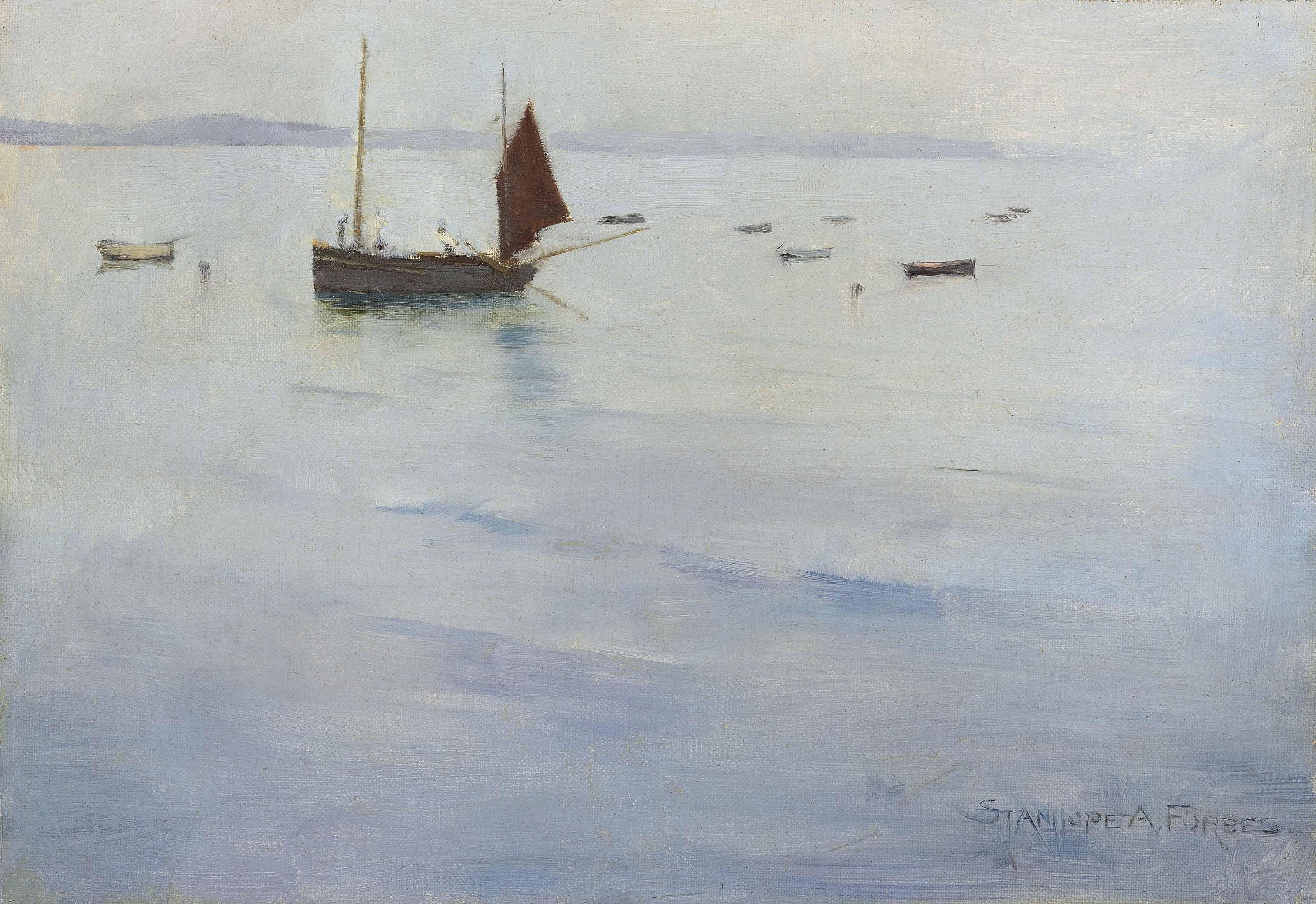 Stanhope Alexander Forbes, R.A. - Becalmed