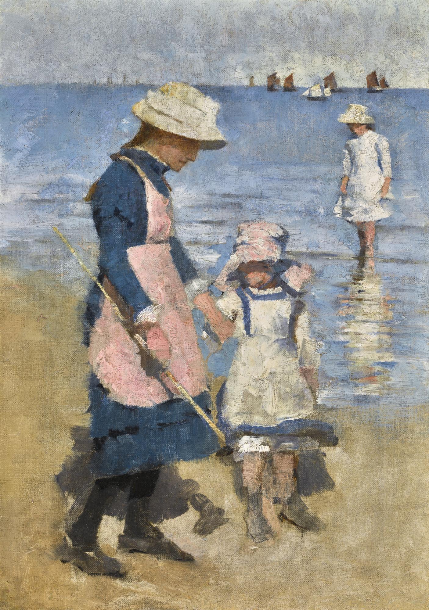 Stanhope Alexander Forbes, R.A. - Children On The Beach, Cancale
