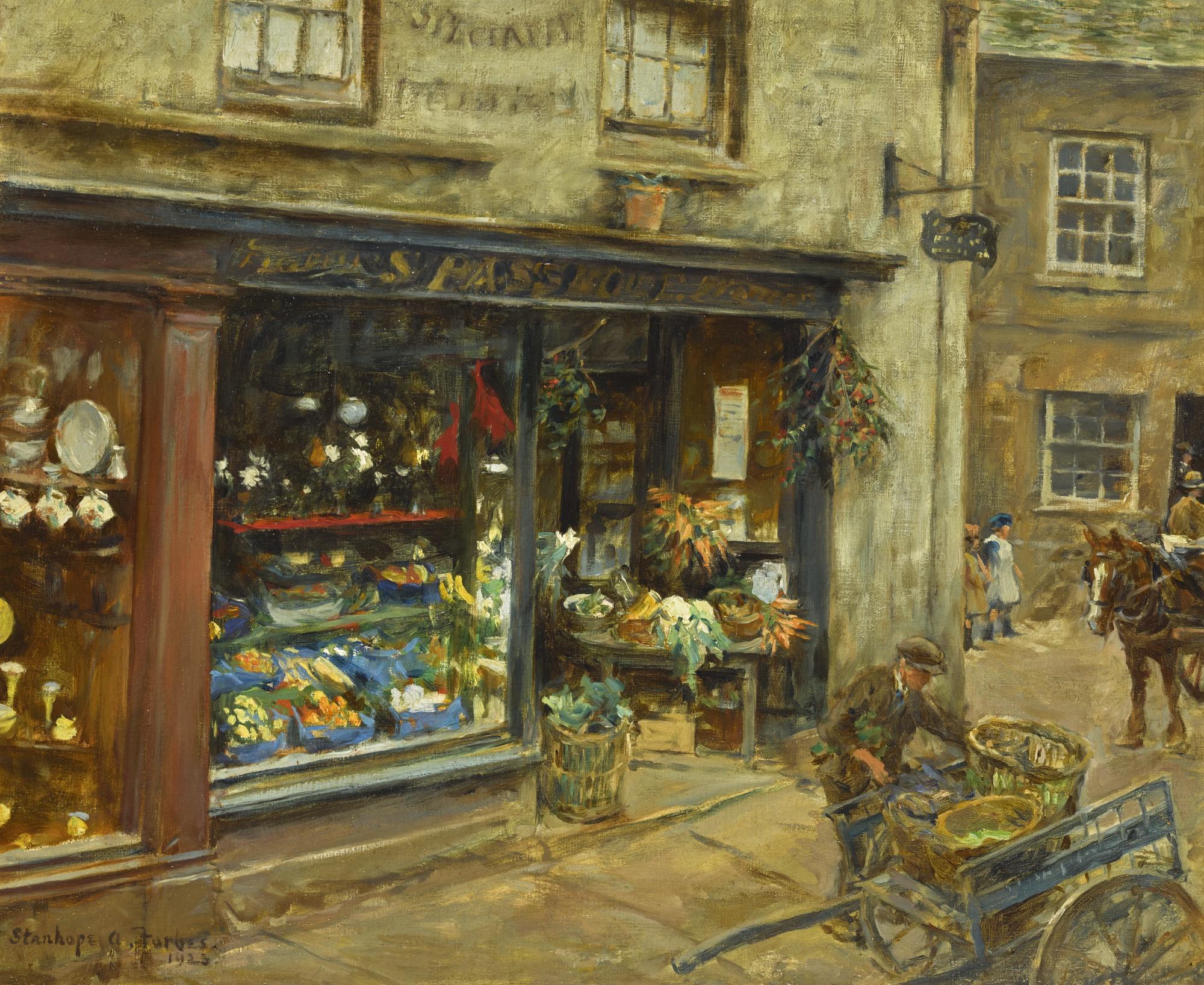 Stanhope Alexander Forbes, R.A. - Florist And Fruiterer
