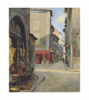 Stanhope Alexander Forbes, R.A. - Street corner, Cahors