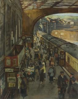 Stanhope Alexander Forbes, R.A. - The Terminus, Penzance Station