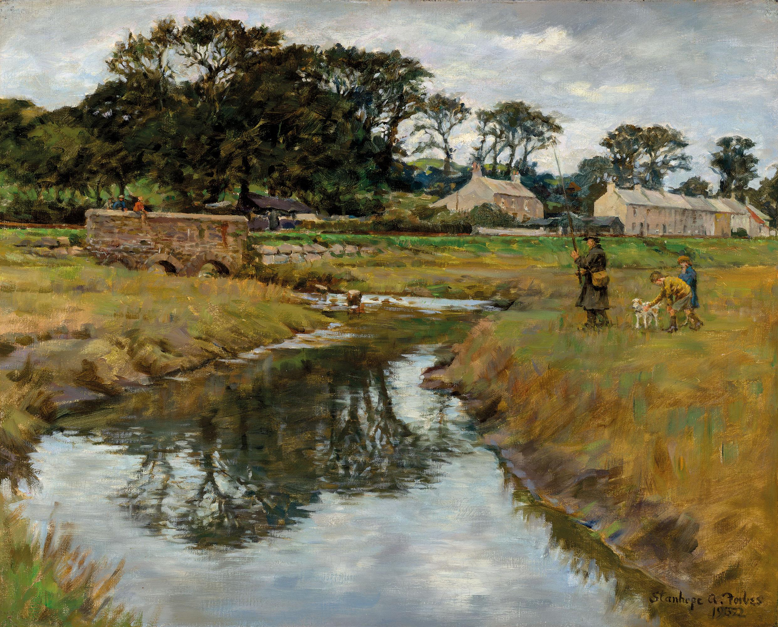 Stanhope Alexander Forbes, R.A. - Where the river bends