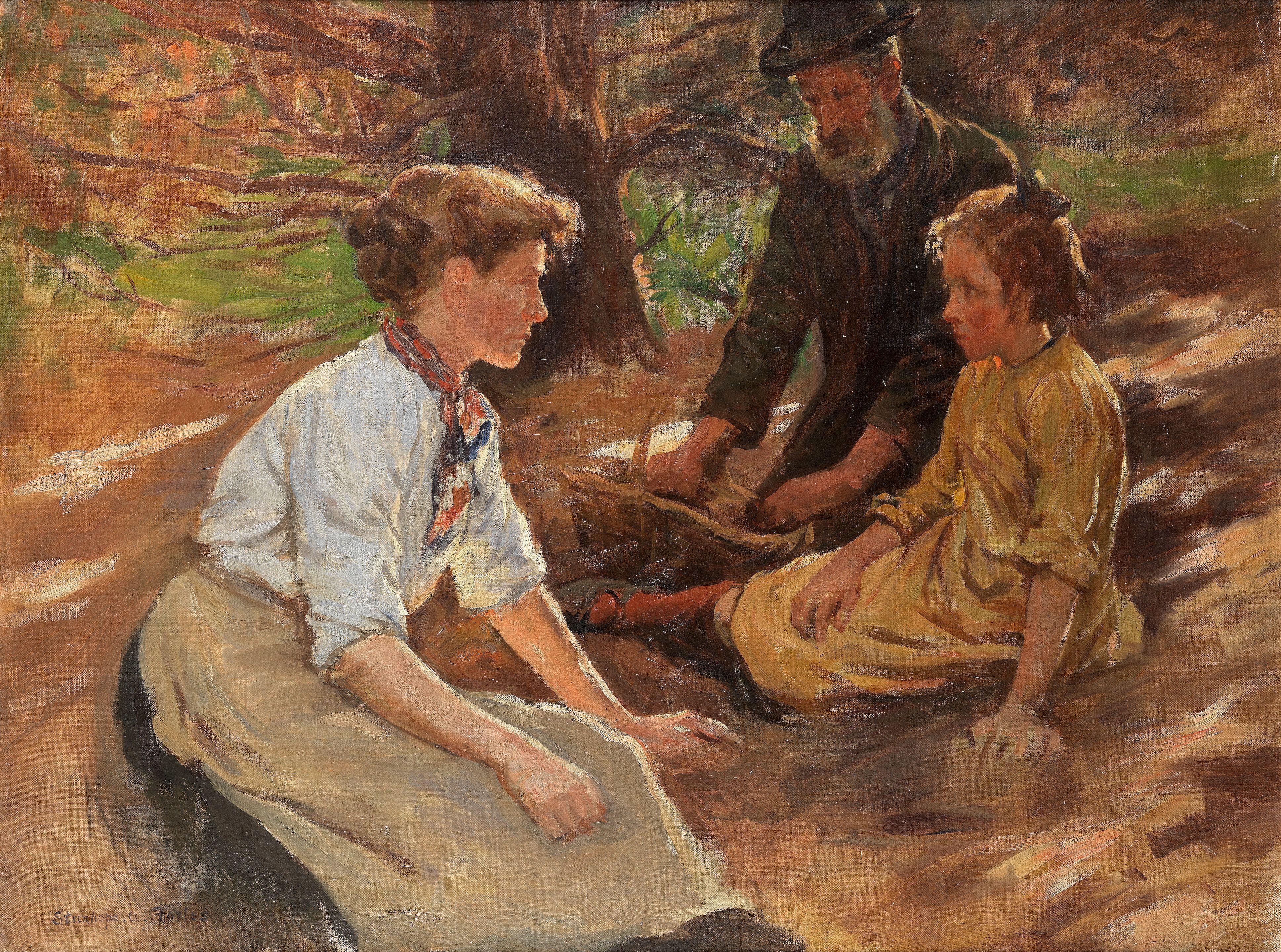 Stanhope Alexander Forbes, RA - A Family Picnic