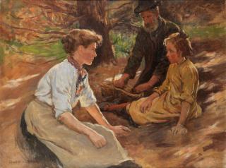 Stanhope Alexander Forbes, RA - A Family Picnic