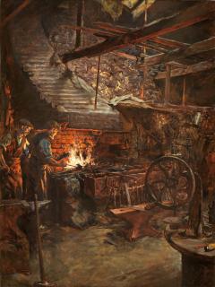 Stanhope Alexander Forbes, RA - The Smith\'s Workshop