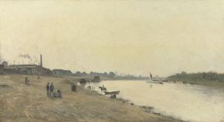 Stanislas Lépine - La Seine à Ivry, près de Paris