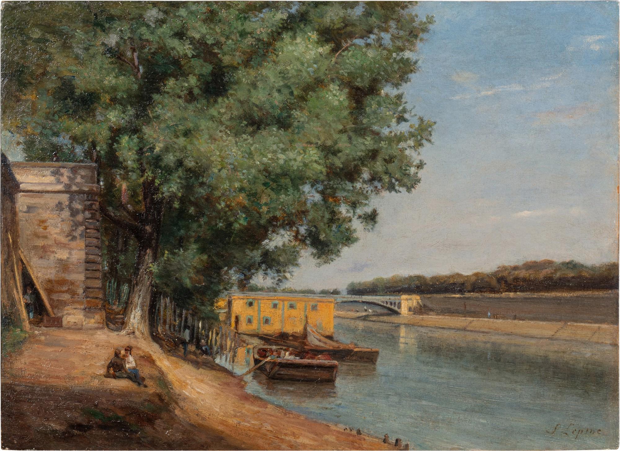 Stanislas Lépine - La Seine au Pont de Sully