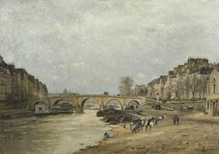 Stanislas Lépine - La Seine Au Pont Marie