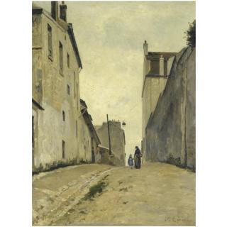 Stanislas Lépine - Montmartre. La Rue Du Mont-Cenis