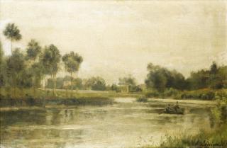 Stanislas Lépine - The Marne Near Créteil