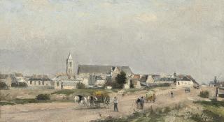 Stanislas Lépine - Vue d\'un village