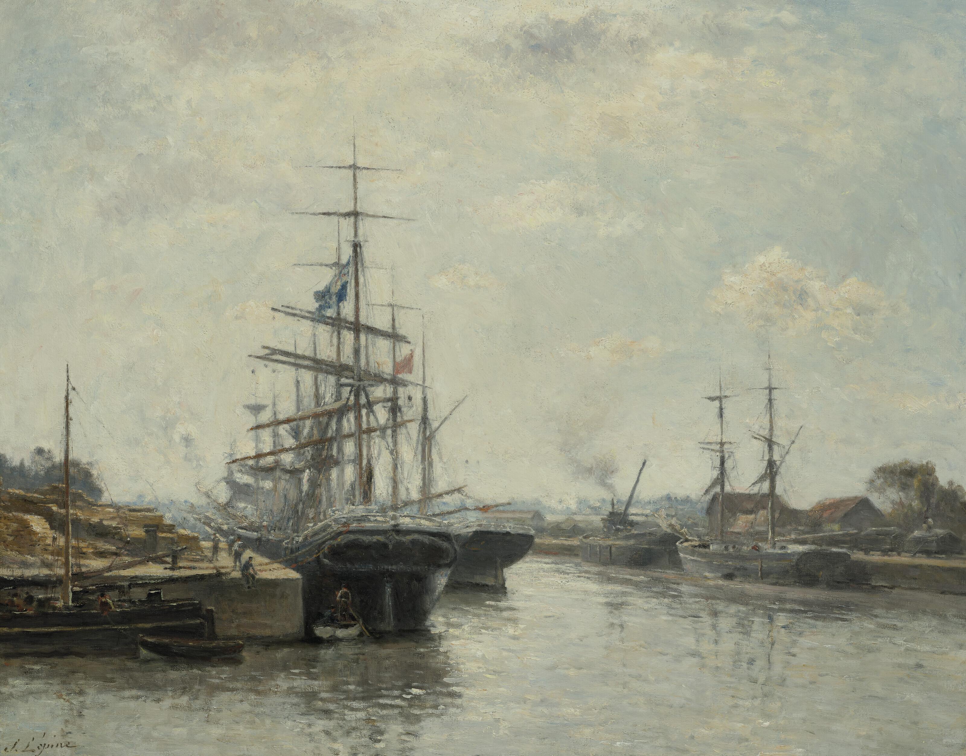 Stanislas Victor Édouard Lépine - Caen. Le Bassin de Saint-Pierre