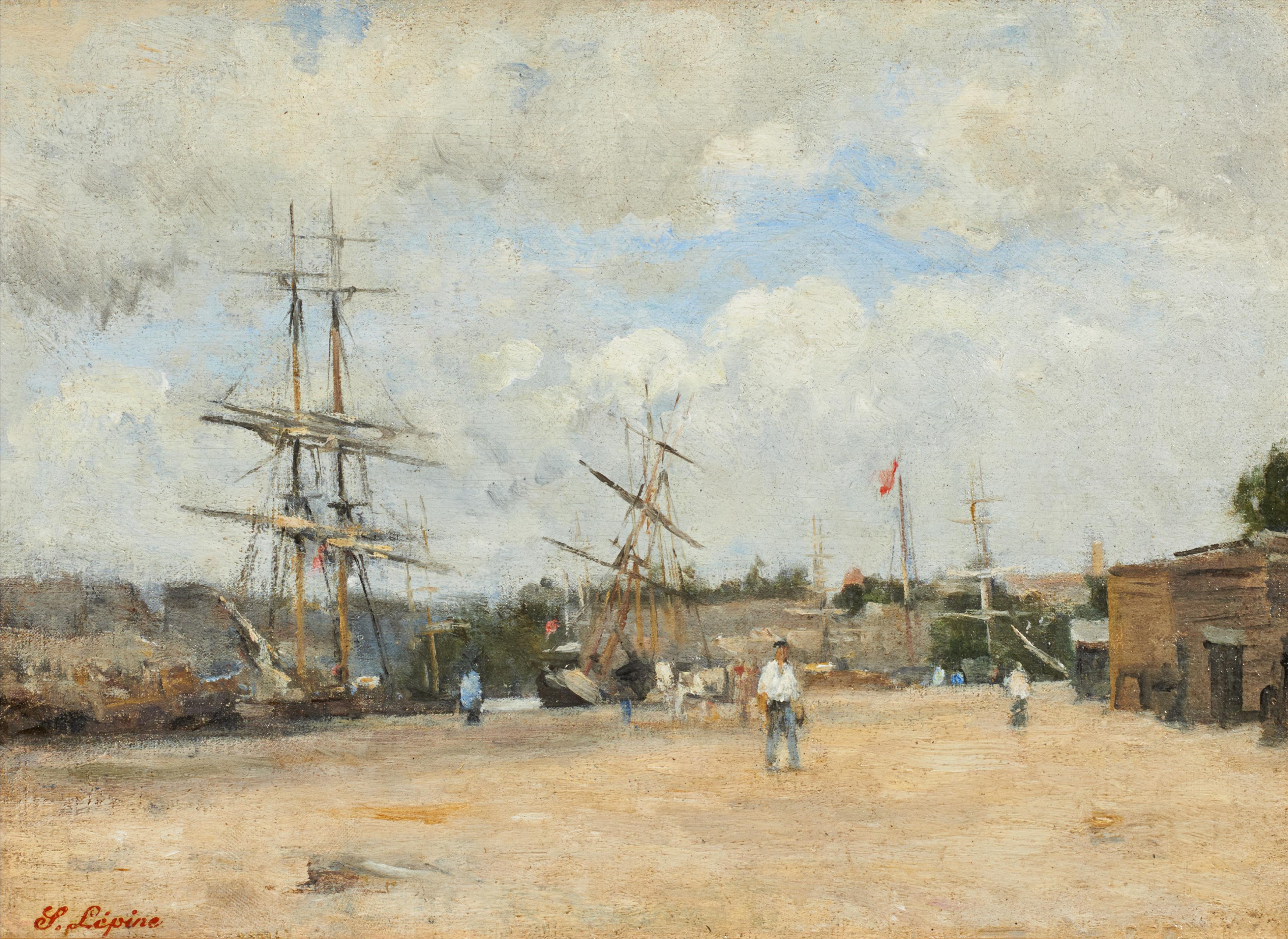 Stanislas Victor Edouard Lépine - Der Hafen von Rouen.