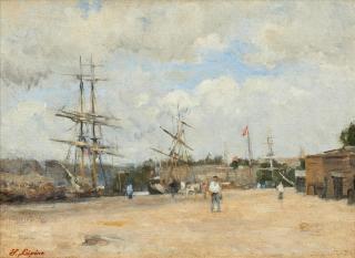 Stanislas Victor Edouard Lépine - Der Hafen von Rouen.