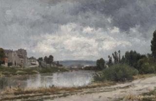 Stanislas-Victor-Edouard Lépine - La Seine à la Garenne Saint-Denis