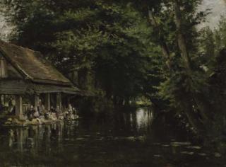 Stanislas-Victor Edouard Lepine - Lavoir Aux Environs de Caen.