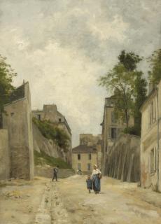 Stanislas-Victor-Edouard Lepine - Une rue à Montmartre