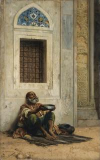 Stanislaus Von Chlebowski - Polish mendicant At The Mosque Door