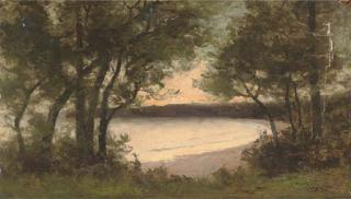 Stanislav Yulianovich Zhukovsky - On the beach at dusk