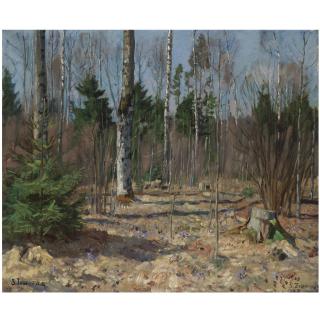 Stanislav Yulianovich Zhukovsky - Spring Landscape