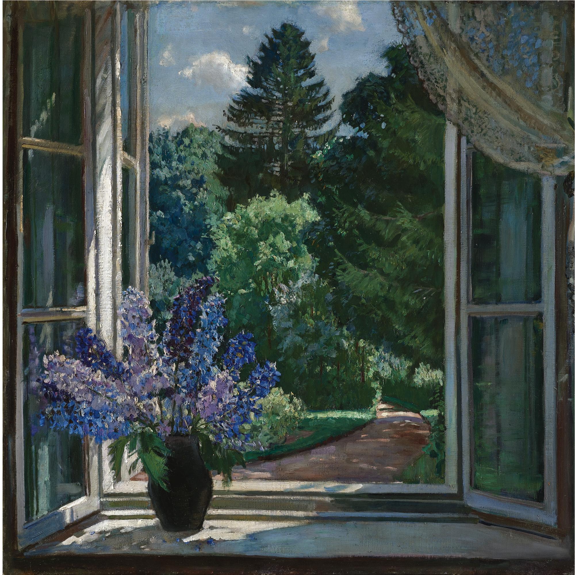 Stanislav Yulianovich Zhukovsky - Still Life Of Lilacs