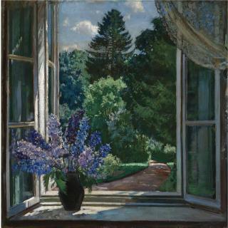 Stanislav Yulianovich Zhukovsky - Still Life Of Lilacs