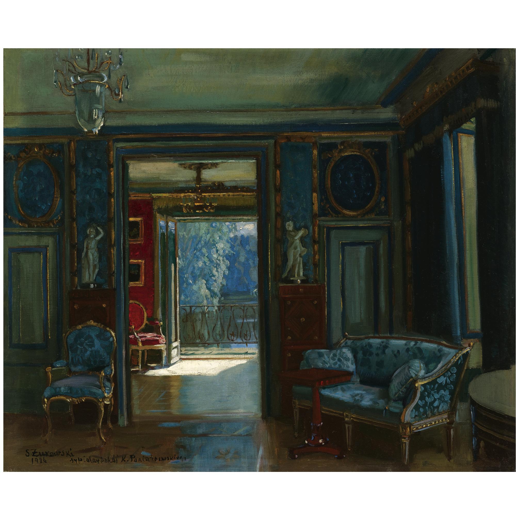 Stanislav Yulianovich Zhukovsky - Sunlit Interior