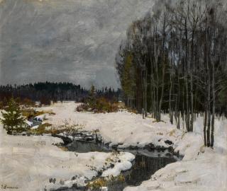 Stanislav Yulianovich Zhukovsky - Winter in Białowieża Forest