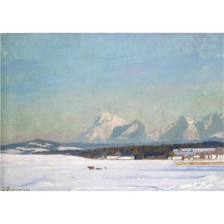 Stanislav Yulianovich Zhukovsky - Winter Landscape