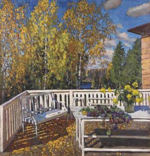 Stanislav Zhukovsky - The terrace in autumn