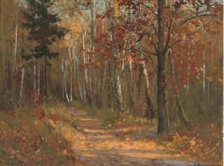 Stanislaw Zukowski - An autumnal forest track