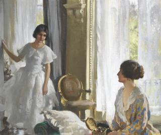 Stanley Cursiter, C.B.E, P.R.S.W., R.S.A. - The Seamstress